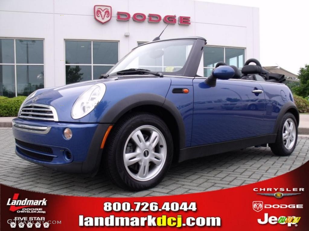 2006 Cooper Convertible - Hyper Blue Metallic / Black/Panther Black photo #1