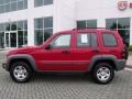 2005 Flame Red Jeep Liberty Sport  photo #2