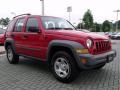 2005 Flame Red Jeep Liberty Sport  photo #7