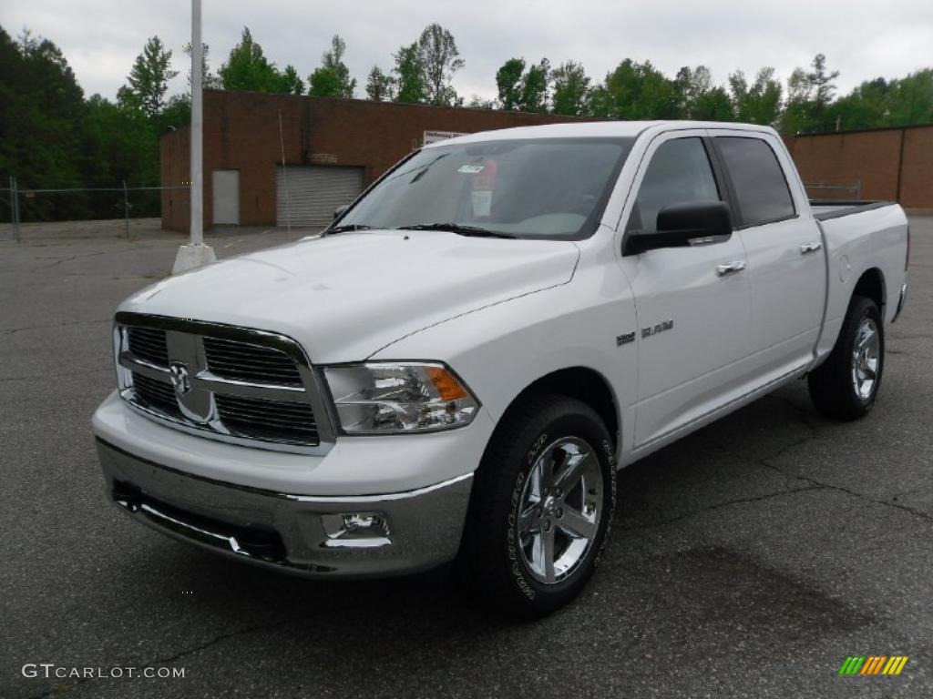 2010 Ram 1500 Big Horn Crew Cab 4x4 - Stone White / Dark Slate/Medium Graystone photo #1
