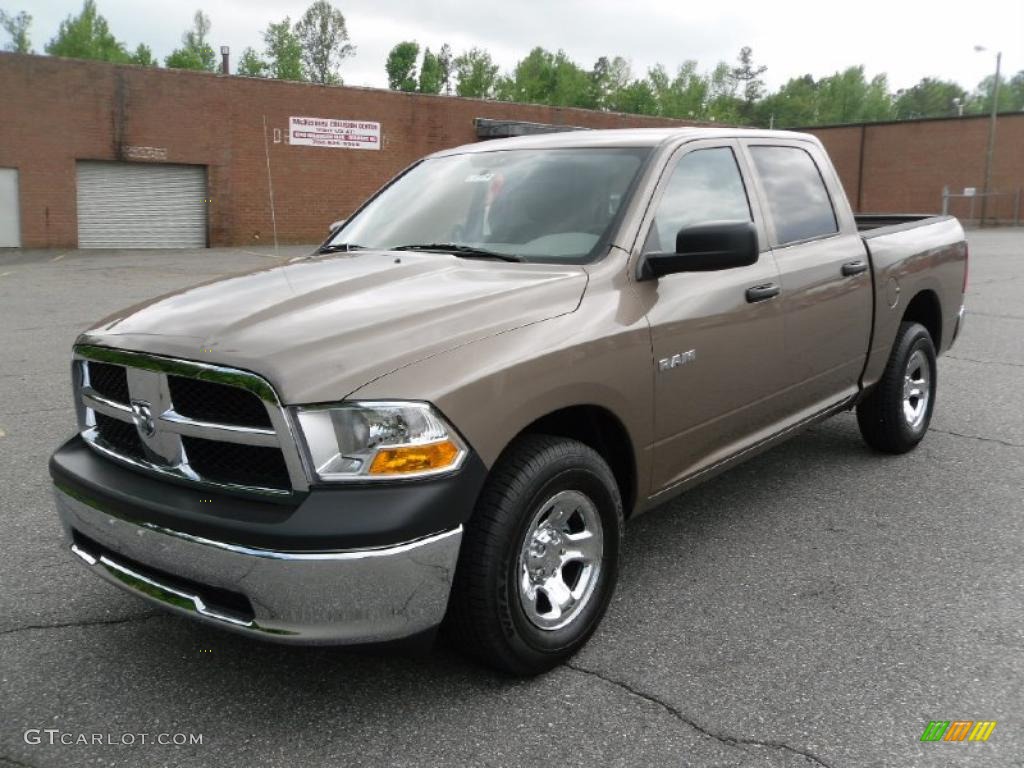 2010 Ram 1500 ST Crew Cab - Austin Tan Pearl / Dark Slate/Medium Graystone photo #1
