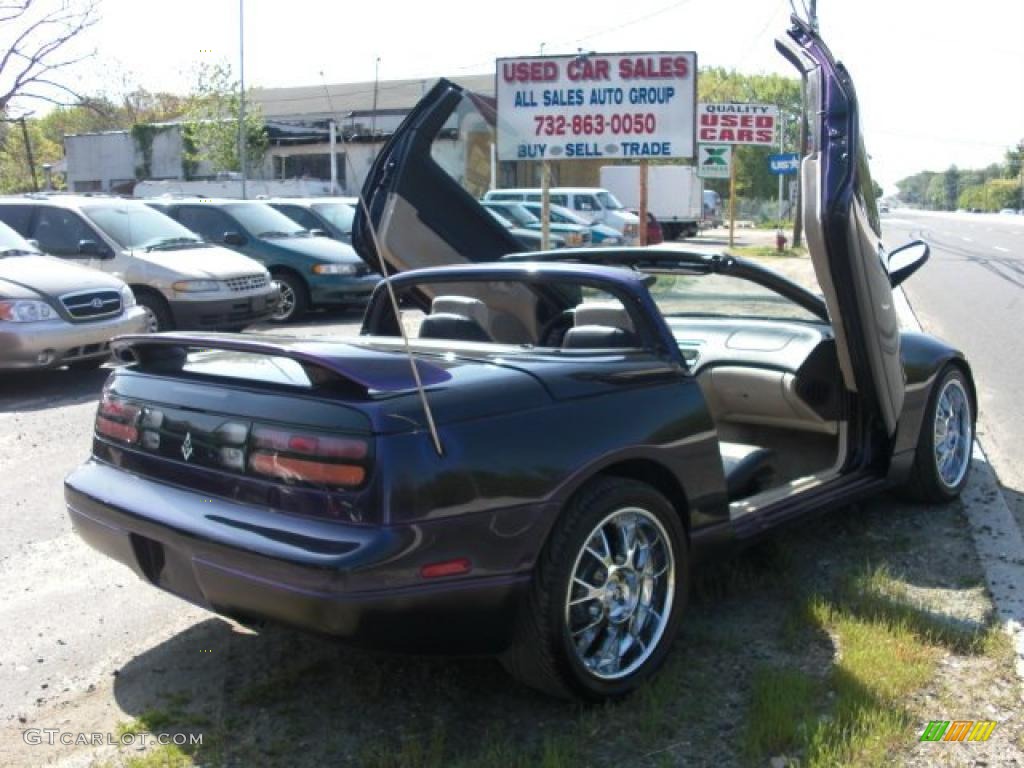 1996 300ZX Convertible - Deep Purple Metallic / Black/Beige photo #5