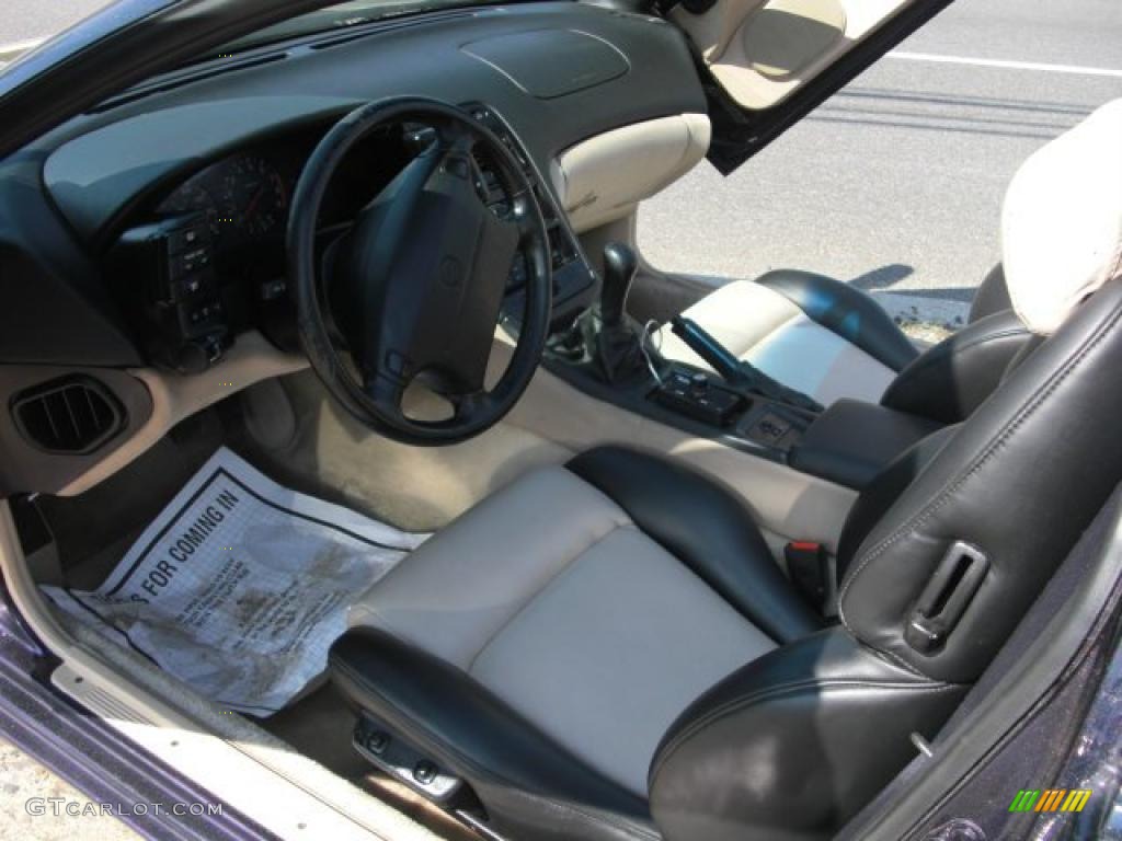 1996 300ZX Convertible - Deep Purple Metallic / Black/Beige photo #8