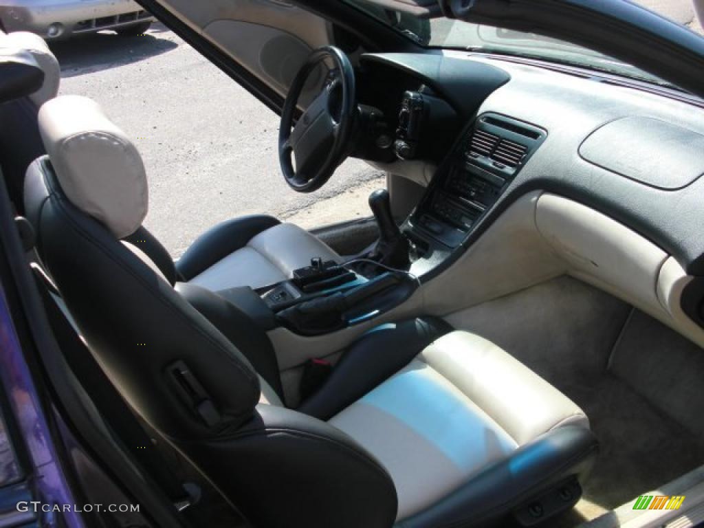 1996 300ZX Convertible - Deep Purple Metallic / Black/Beige photo #9