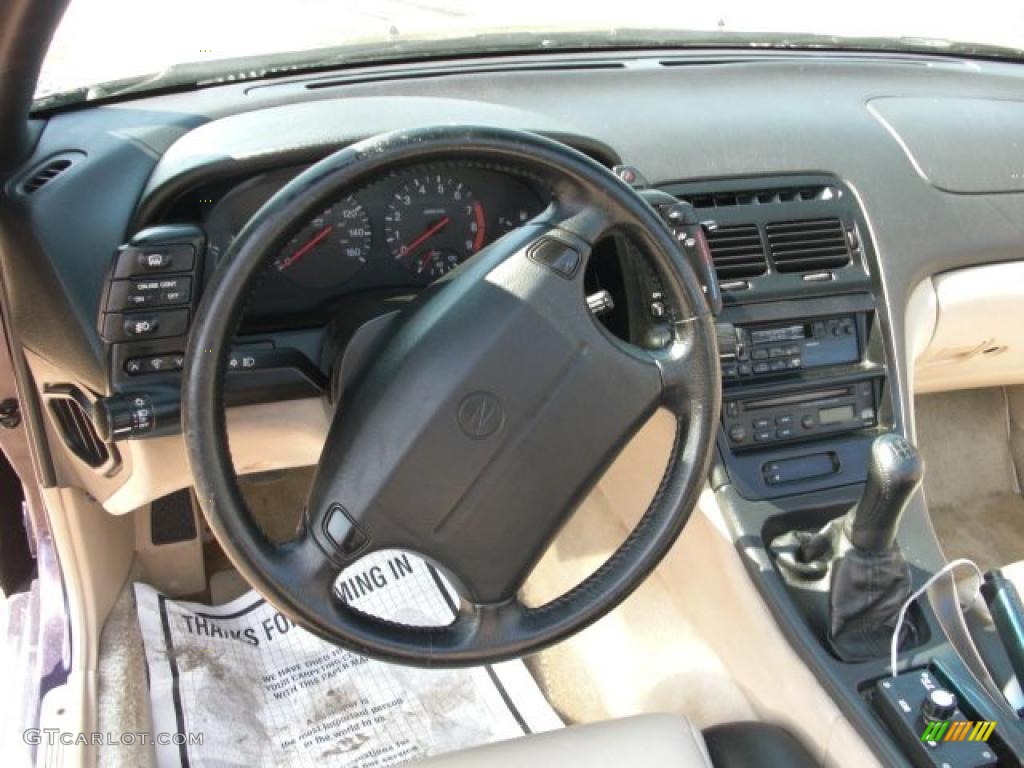 1996 300ZX Convertible - Deep Purple Metallic / Black/Beige photo #10