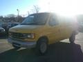 1996 Yellow Ford E Series Van E250 Commercial  photo #3