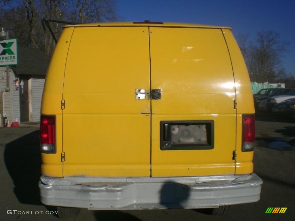 1996 E Series Van E250 Commercial - Yellow / Medium Gray photo #6