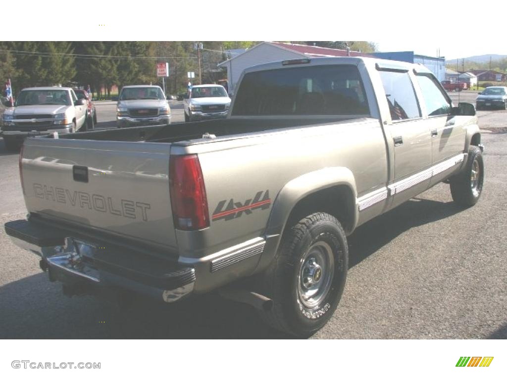 2000 Silverado 2500 LS Crew Cab 4x4 - Light Pewter Metallic / Graphite photo #11