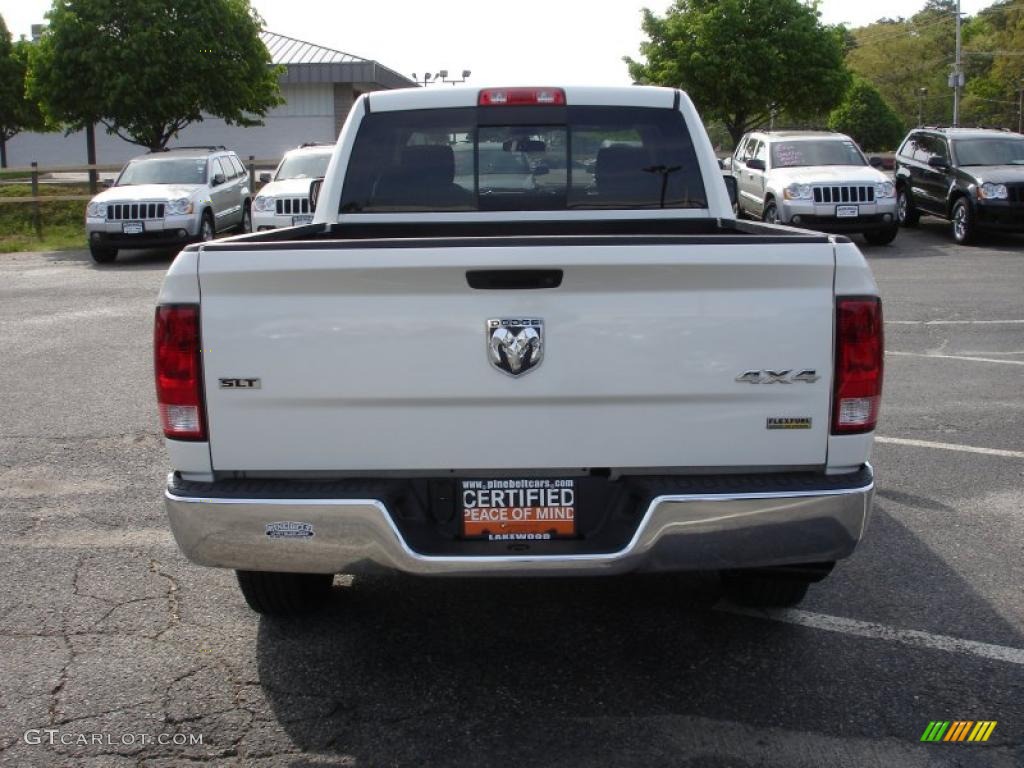 2009 Ram 1500 SLT Quad Cab 4x4 - Stone White / Dark Slate/Medium Graystone photo #5