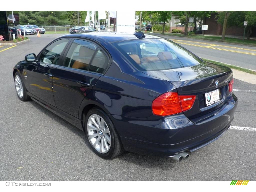 2010 3 Series 328i xDrive Sedan - Monaco Blue Metallic / Saddle Brown Dakota Leather photo #10