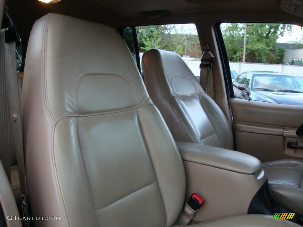 2000 Explorer Eddie Bauer 4x4 - Medium Wedgewood Blue Metallic / Medium Prairie Tan photo #13
