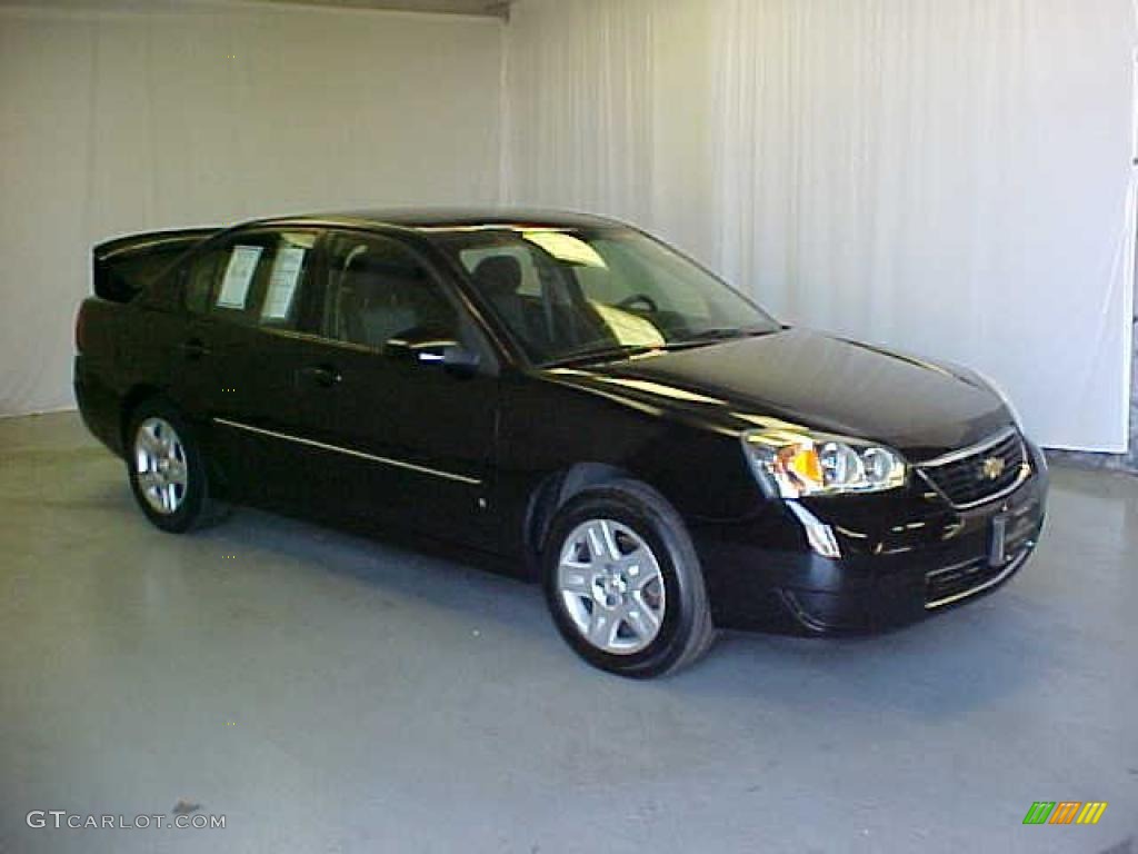 2006 Malibu LT V6 Sedan - Black / Titanium Gray photo #1