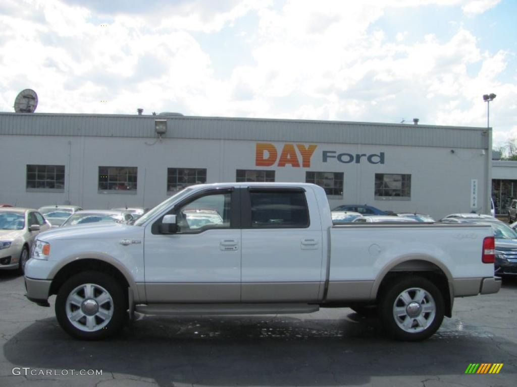 2007 F150 King Ranch SuperCrew 4x4 - Oxford White / Castano Brown Leather photo #2