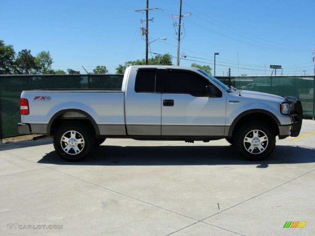 2004 F150 FX4 SuperCab 4x4 - Silver Metallic / Black/Medium Flint photo #2