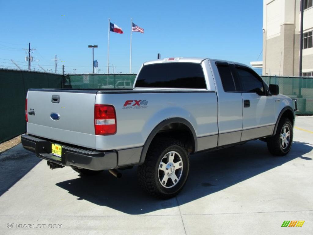 2004 F150 FX4 SuperCab 4x4 - Silver Metallic / Black/Medium Flint photo #3