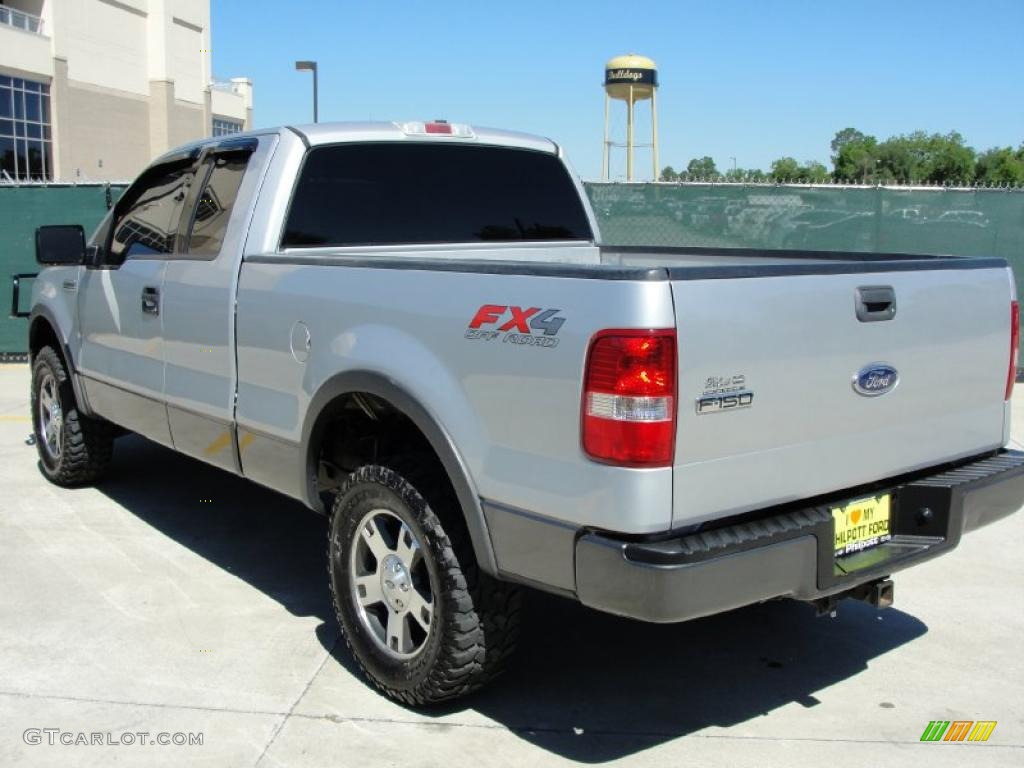2004 F150 FX4 SuperCab 4x4 - Silver Metallic / Black/Medium Flint photo #5