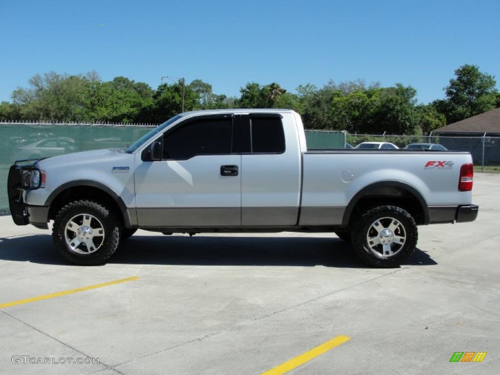 2004 F150 FX4 SuperCab 4x4 - Silver Metallic / Black/Medium Flint photo #6