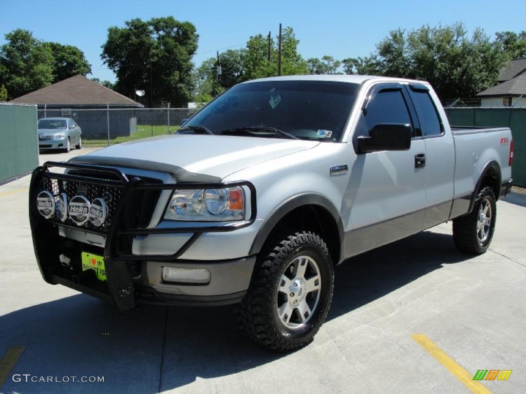 2004 F150 FX4 SuperCab 4x4 - Silver Metallic / Black/Medium Flint photo #7