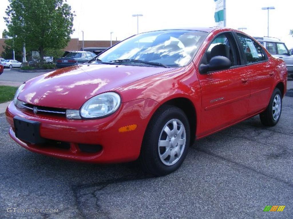 2001 Neon SE - Flame Red / Dark Slate Gray photo #1