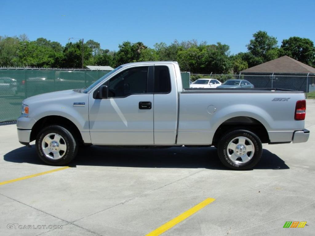 2006 F150 STX Regular Cab - Silver Metallic / Medium/Dark Flint photo #6