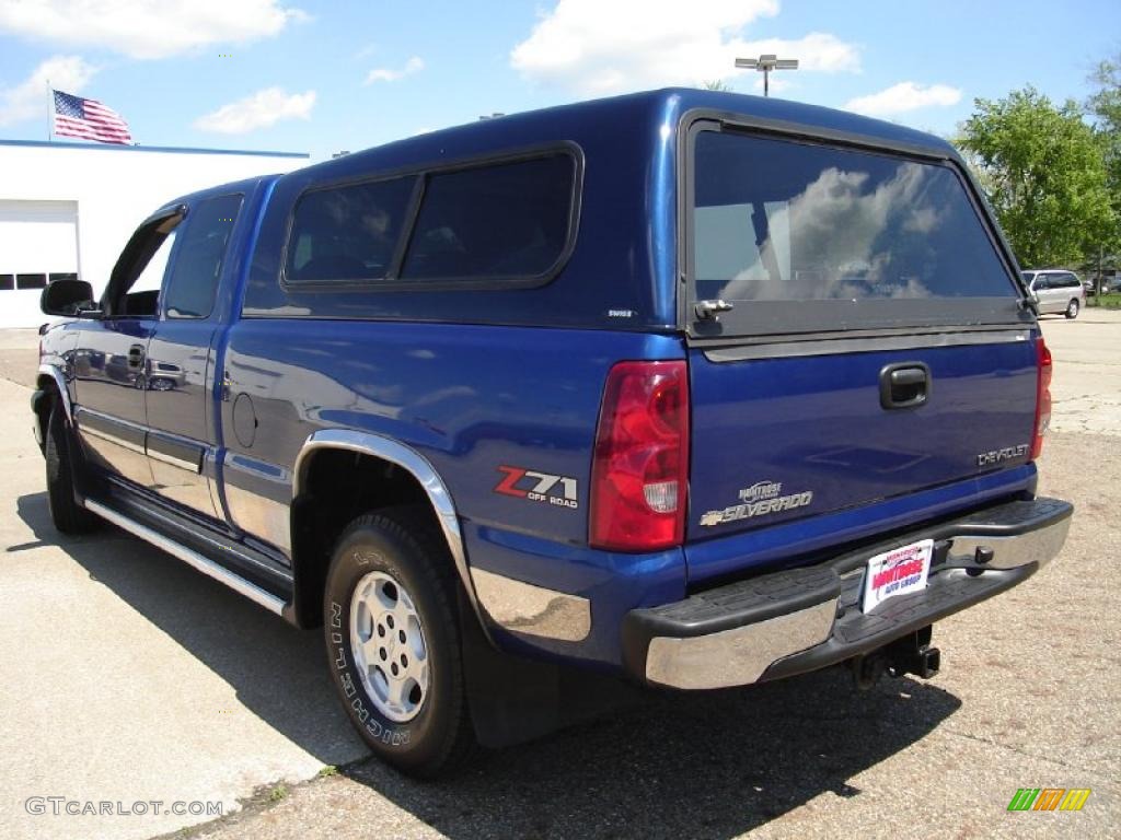 2003 Silverado 1500 Z71 Extended Cab 4x4 - Arrival Blue Metallic / Dark Charcoal photo #3