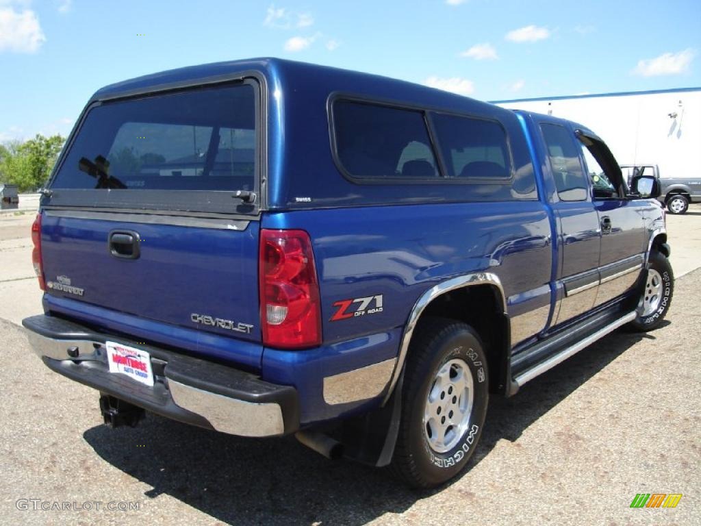 2003 Silverado 1500 Z71 Extended Cab 4x4 - Arrival Blue Metallic / Dark Charcoal photo #5