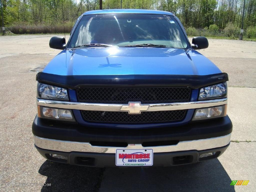 2003 Silverado 1500 Z71 Extended Cab 4x4 - Arrival Blue Metallic / Dark Charcoal photo #8