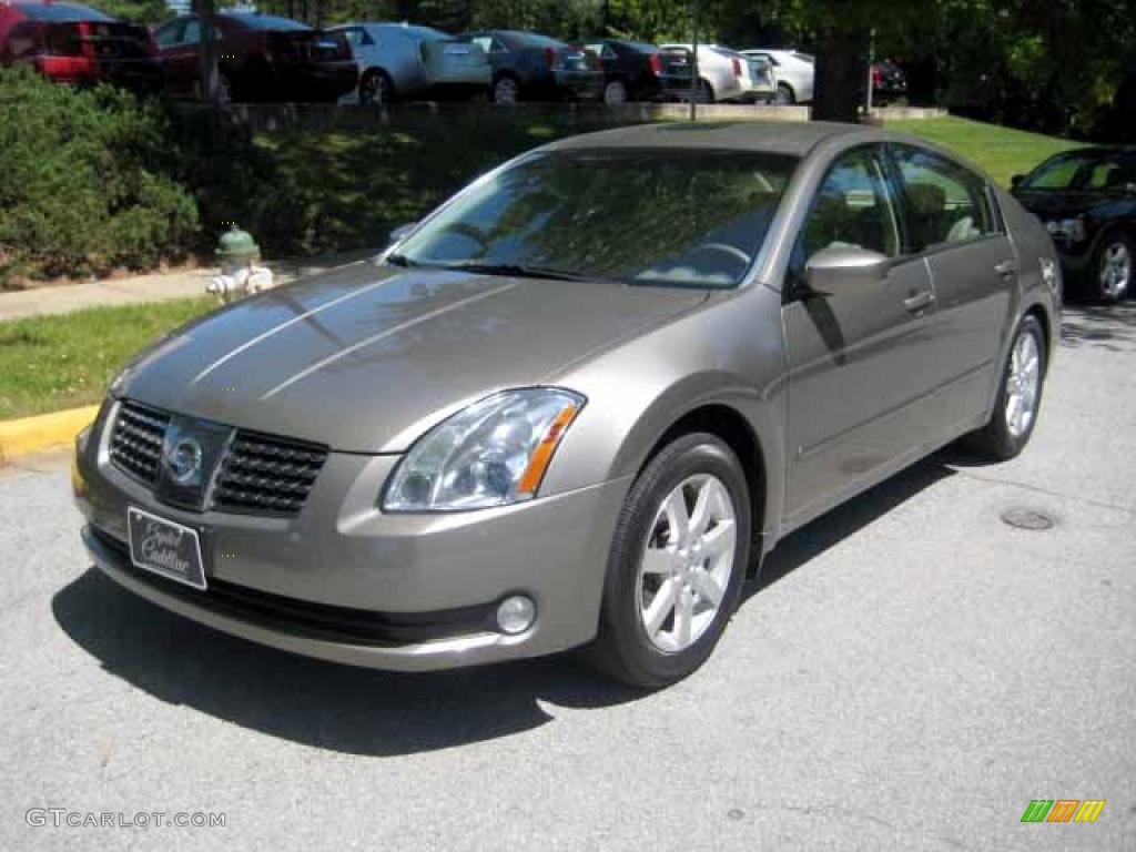 2004 Maxima 3.5 SL - Spirited Bronze / Cafe Latte photo #8