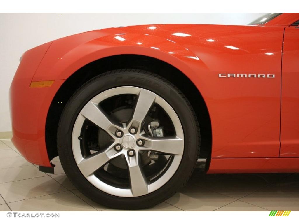 2010 Camaro LT/RS Coupe - Inferno Orange Metallic / Black photo #30