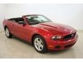 2010 Red Candy Metallic Ford Mustang V6 Convertible  photo #1