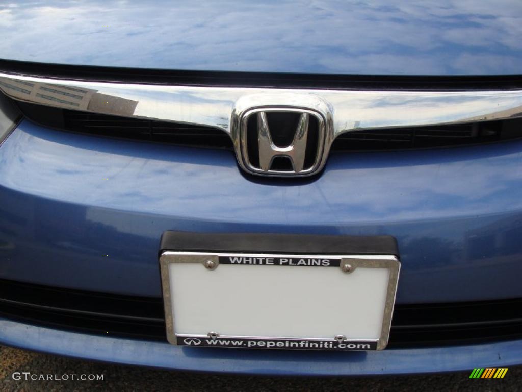 2008 Civic EX-L Sedan - Atomic Blue Metallic / Gray photo #3