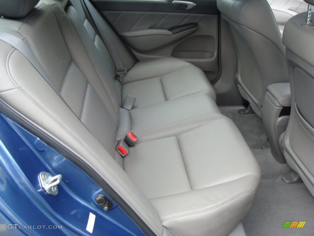 2008 Civic EX-L Sedan - Atomic Blue Metallic / Gray photo #29