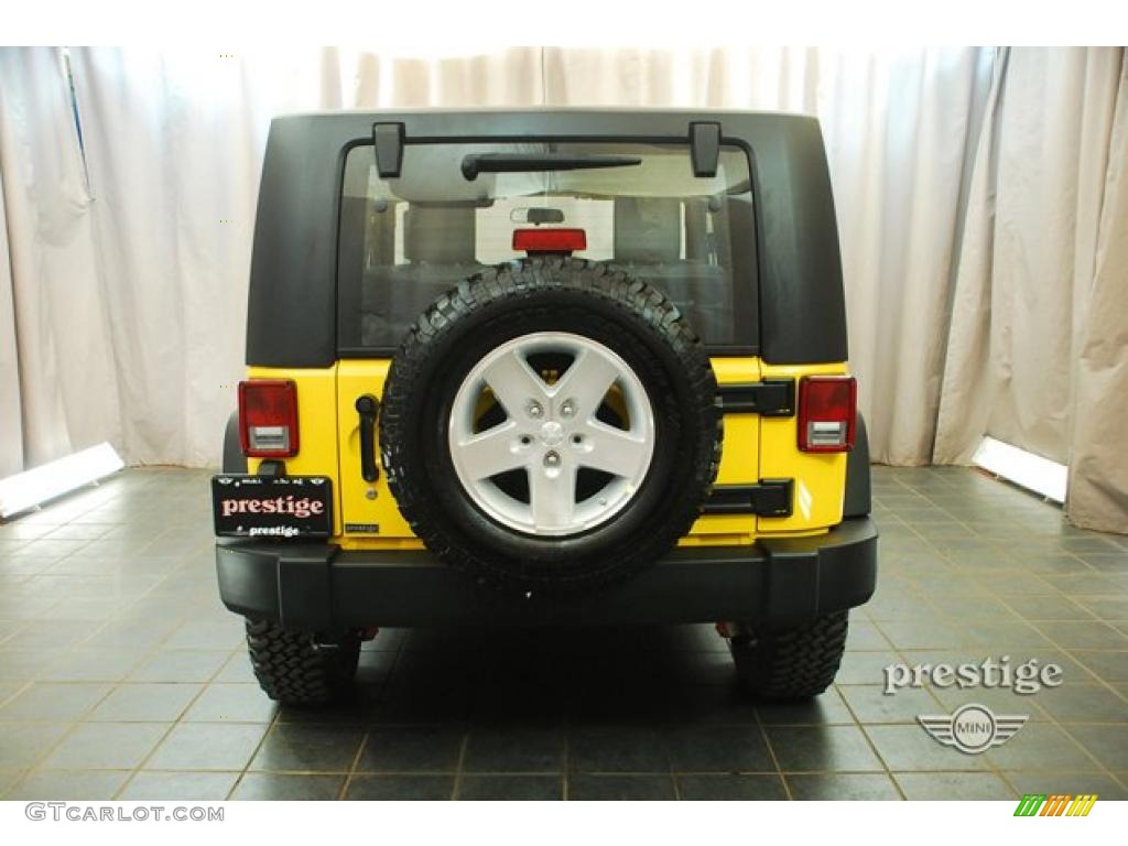 2009 Wrangler Rubicon 4x4 - Detonator Yellow / Dark Slate Gray/Medium Slate Gray photo #3