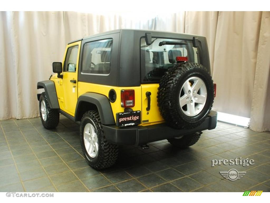 2009 Wrangler Rubicon 4x4 - Detonator Yellow / Dark Slate Gray/Medium Slate Gray photo #4