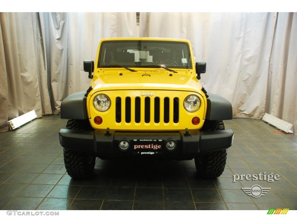 2009 Wrangler Rubicon 4x4 - Detonator Yellow / Dark Slate Gray/Medium Slate Gray photo #6