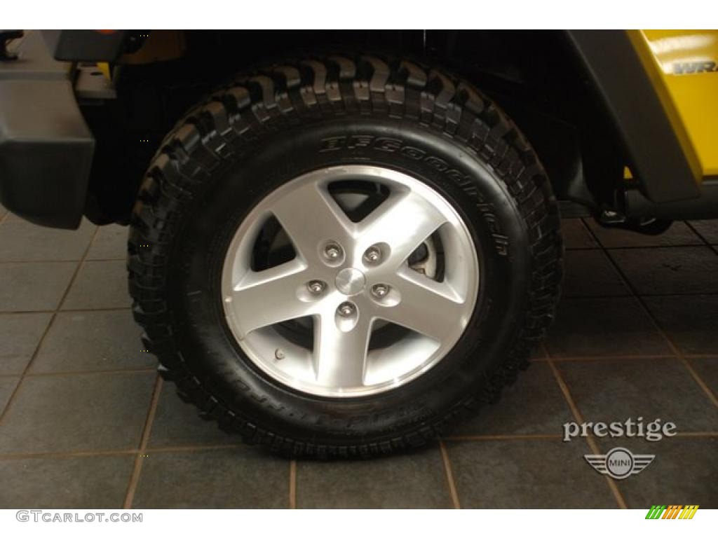 2009 Wrangler Rubicon 4x4 - Detonator Yellow / Dark Slate Gray/Medium Slate Gray photo #8