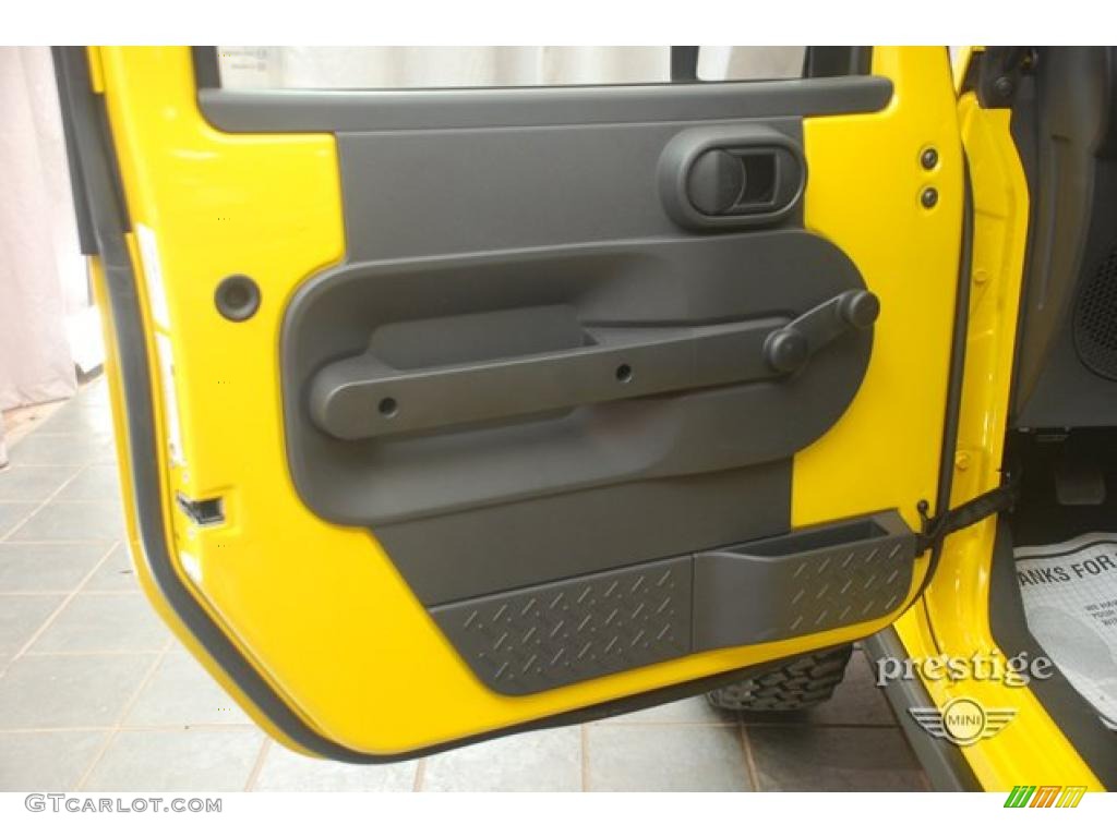 2009 Wrangler Rubicon 4x4 - Detonator Yellow / Dark Slate Gray/Medium Slate Gray photo #11