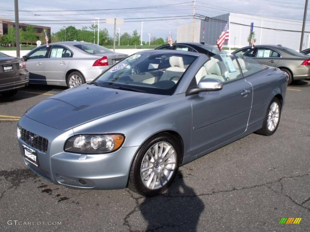 2009 C70 T5 Convertible - Celestial Blue Metallic / Calcite photo #7