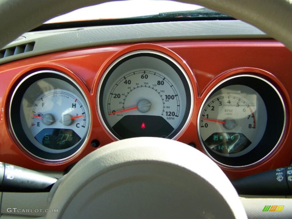 2007 PT Cruiser Touring - Tangerine Pearl / Pastel Pebble Beige photo #16
