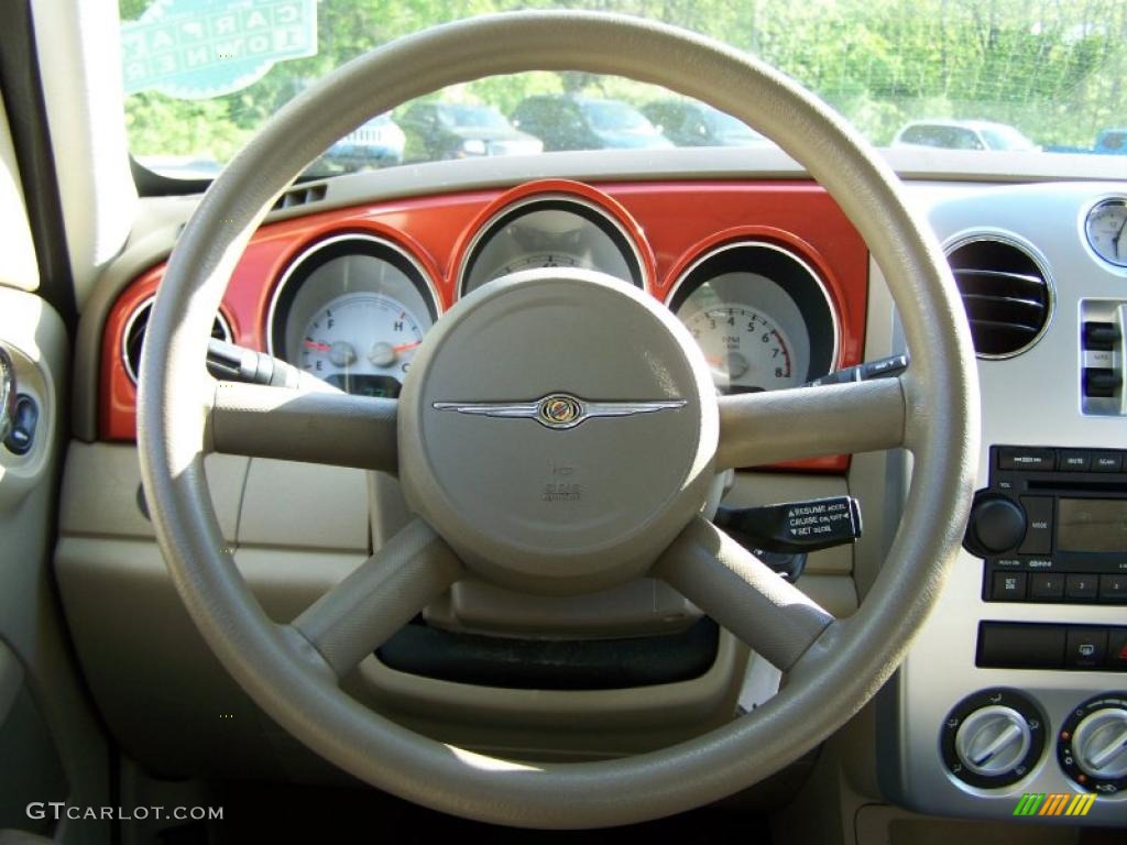 2007 PT Cruiser Touring - Tangerine Pearl / Pastel Pebble Beige photo #17