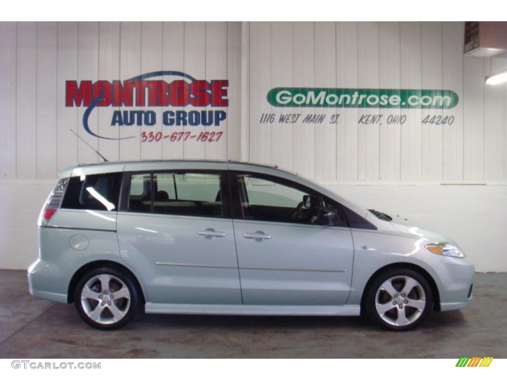 2006 MAZDA5 Sport - Stellar Silver Mica / Black photo #2
