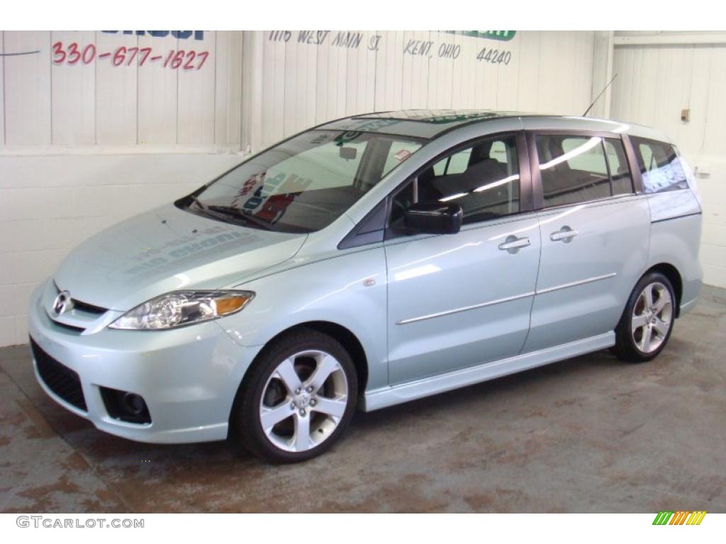 2006 MAZDA5 Sport - Stellar Silver Mica / Black photo #4