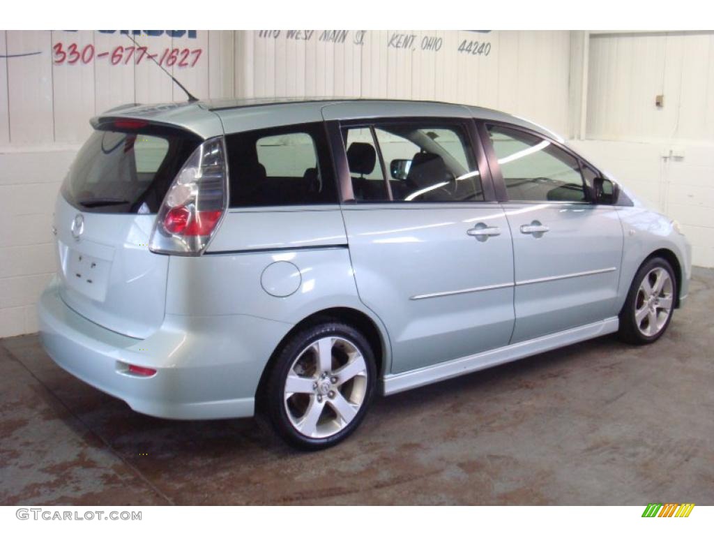 2006 MAZDA5 Sport - Stellar Silver Mica / Black photo #5