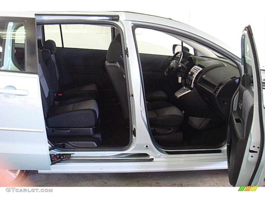 2006 MAZDA5 Sport - Stellar Silver Mica / Black photo #17