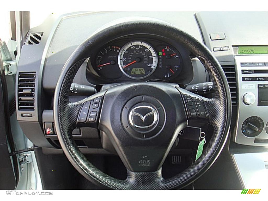 2006 MAZDA5 Sport - Stellar Silver Mica / Black photo #29