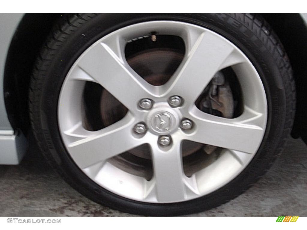 2006 MAZDA5 Sport - Stellar Silver Mica / Black photo #30
