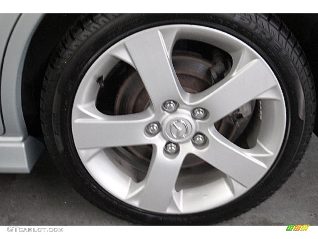 2006 MAZDA5 Sport - Stellar Silver Mica / Black photo #31