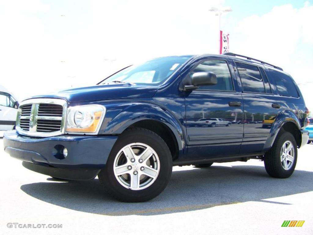 2005 Durango SLT 4x4 - Patriot Blue Pearl / Medium Slate Gray photo #4