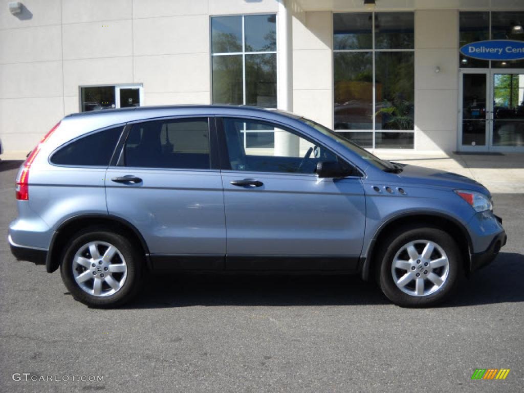 2007 CR-V EX 4WD - Glacier Blue Metallic / Gray photo #2