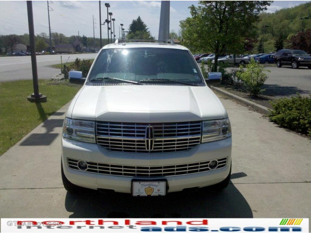 2007 Navigator L Ultimate 4x4 - White Chocolate Tri-Coat / Charcoal/Caramel photo #13